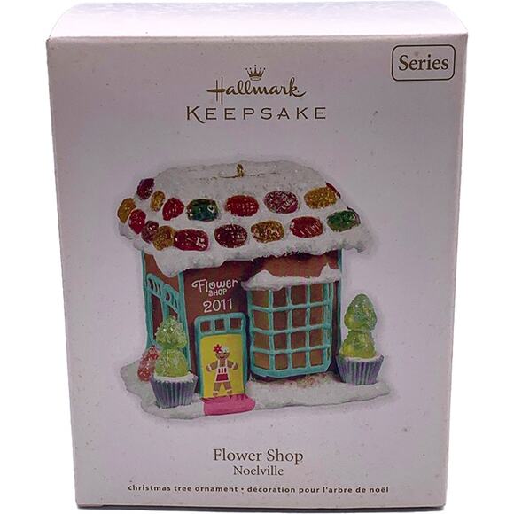 Hallmark Keepsake 2011 Flower Shop Noelville Series #6 Christmas Ornament in Box - Picture 1 of 6